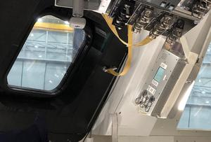 The inside of a NASA spacecraft.