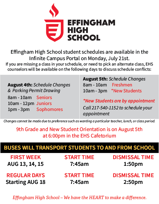 Back To School Info