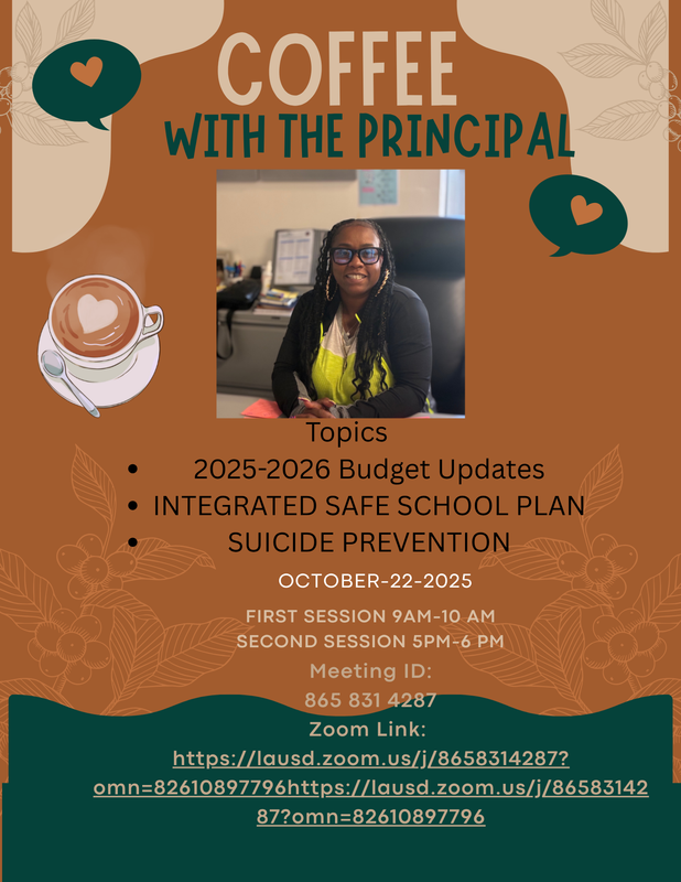 Coffee with principal english
