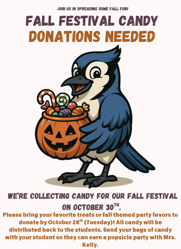 candy donations needed english flyer