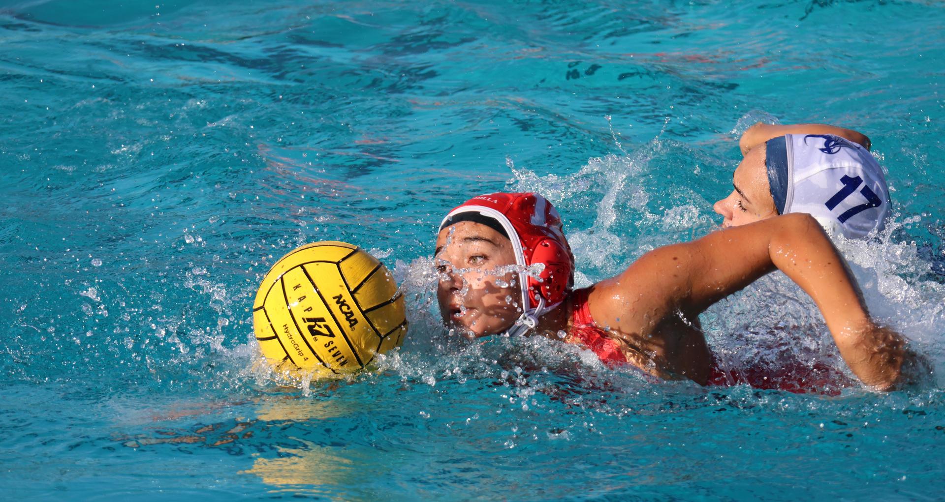 girls playing water polo against Sanger West