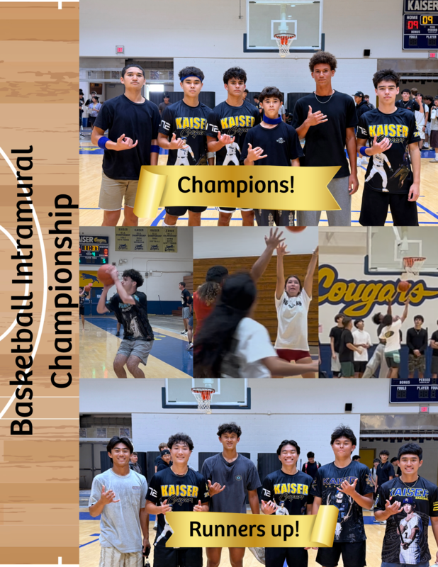 BASKETBALL INTRAMURALS – A TEAM HAS BEEN CROWNED Featured Photo