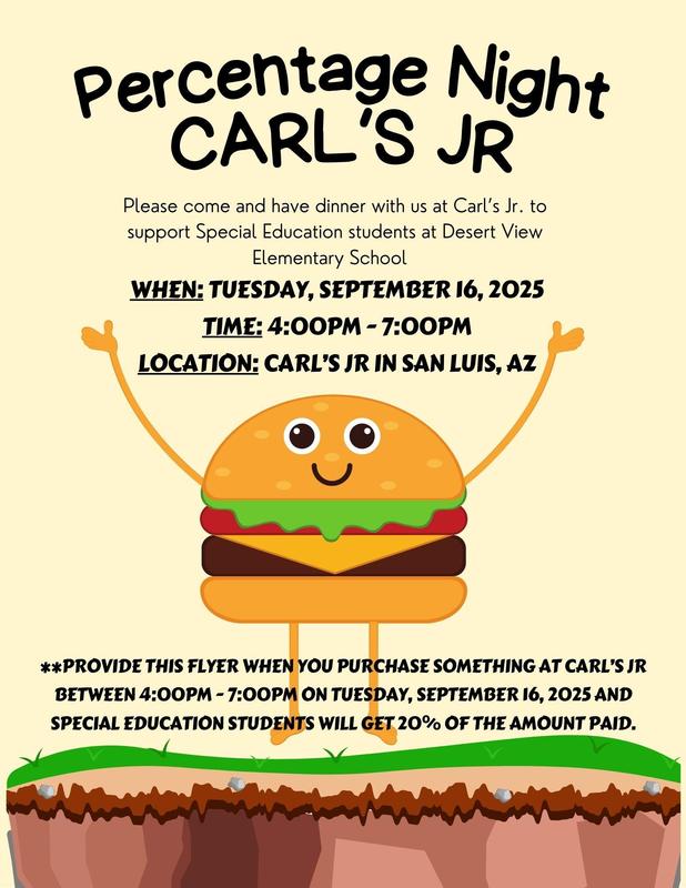 Carl's Jr Takeover Flyer