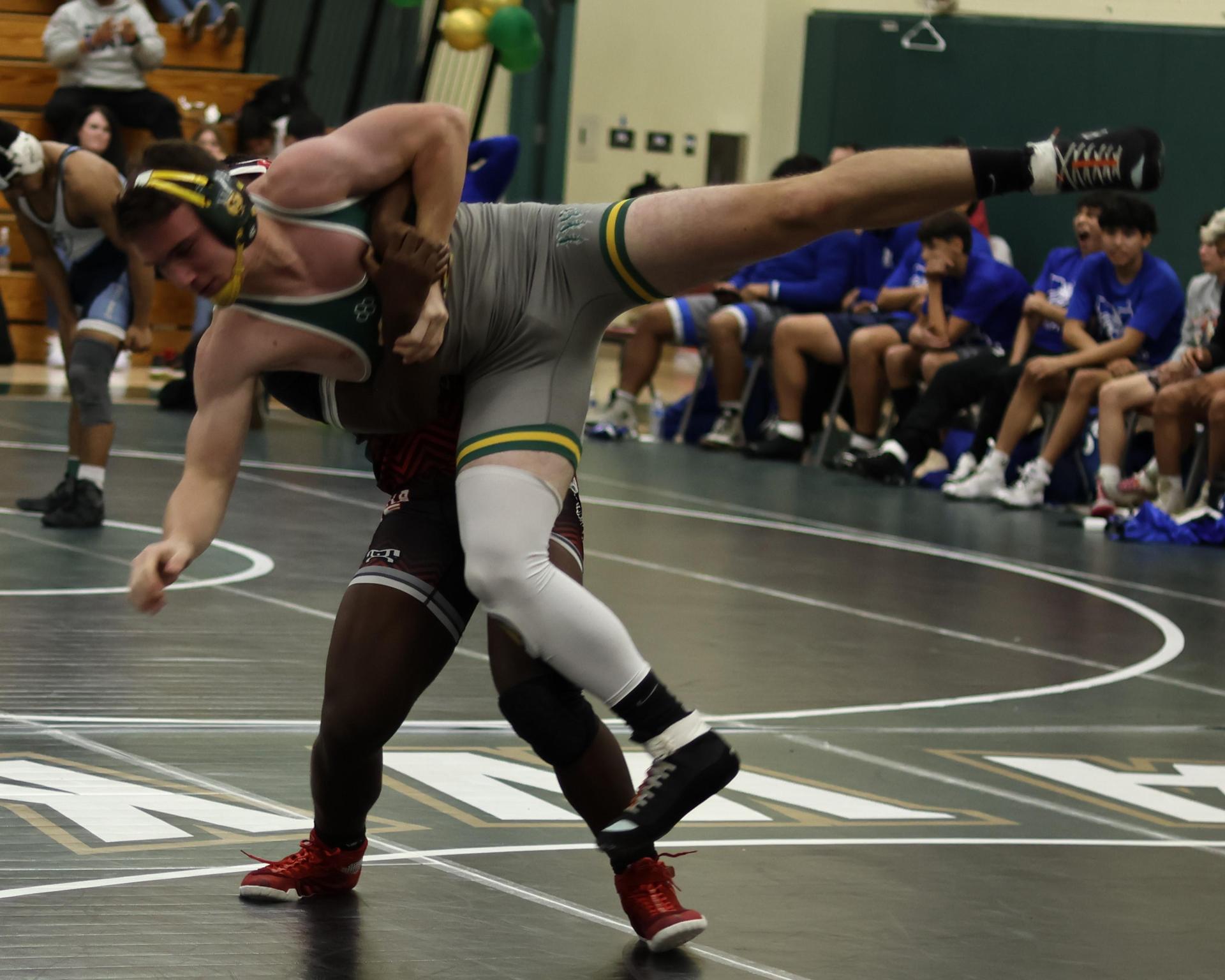 boys wrestling at liberty duals