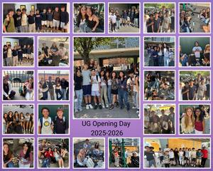 Photo of NEST+m students on the first day of school.