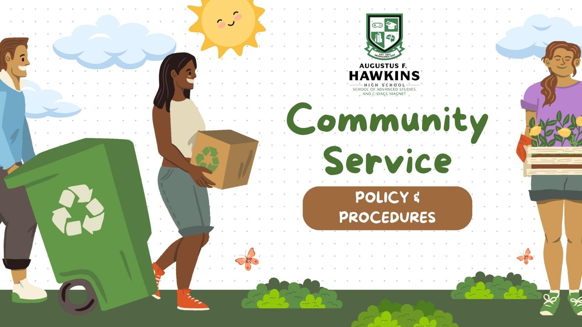Community Service – Students – Augustus F Hawkins High School