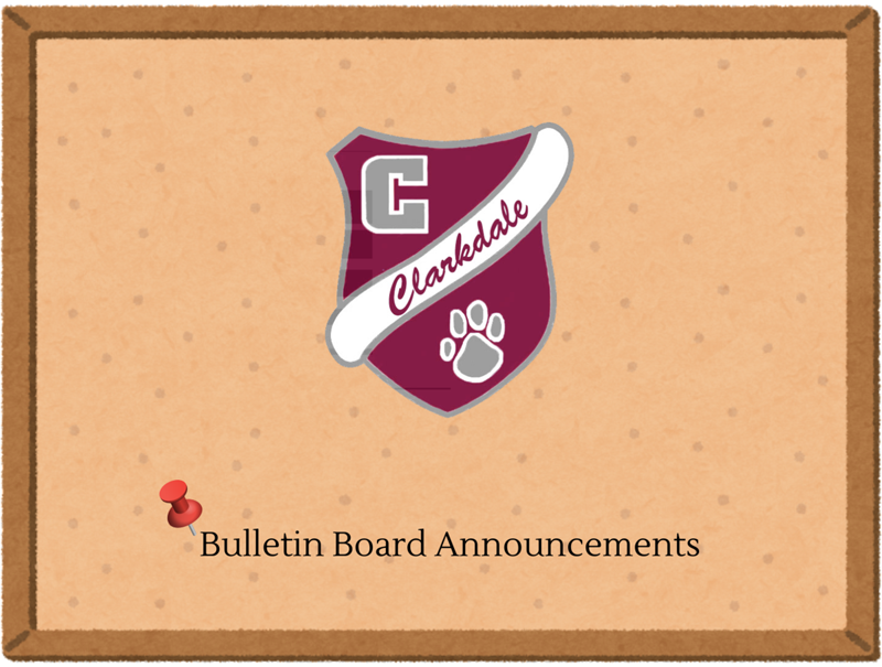 Clarkdale Bulletin Board Graphic