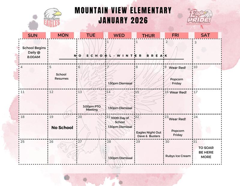 January Calendar of Events