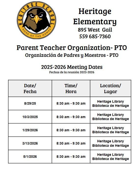 PTO Meeting Date