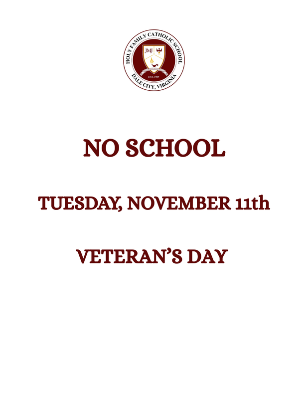 No School November 11th- Veterans Day Featured Photo