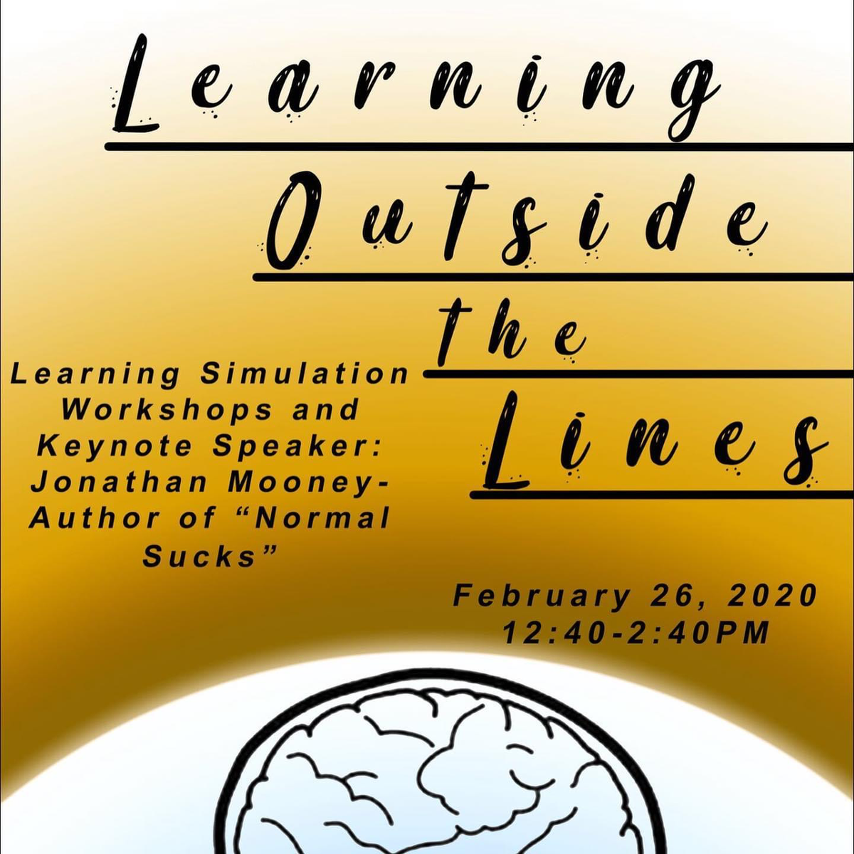 Learning Outside the lines poster