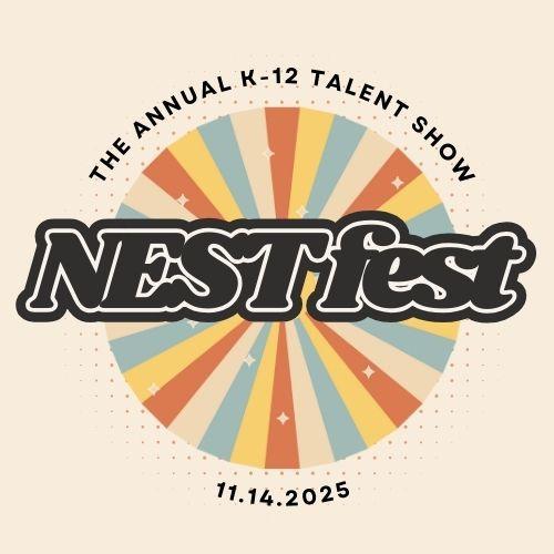 Graphic of NESTFest K-12 Talent Show logo.