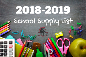 School supply lists