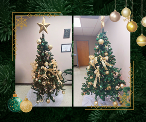 SPSD central office tree decorating 2025