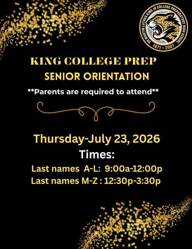 Senior Orientation Flyer