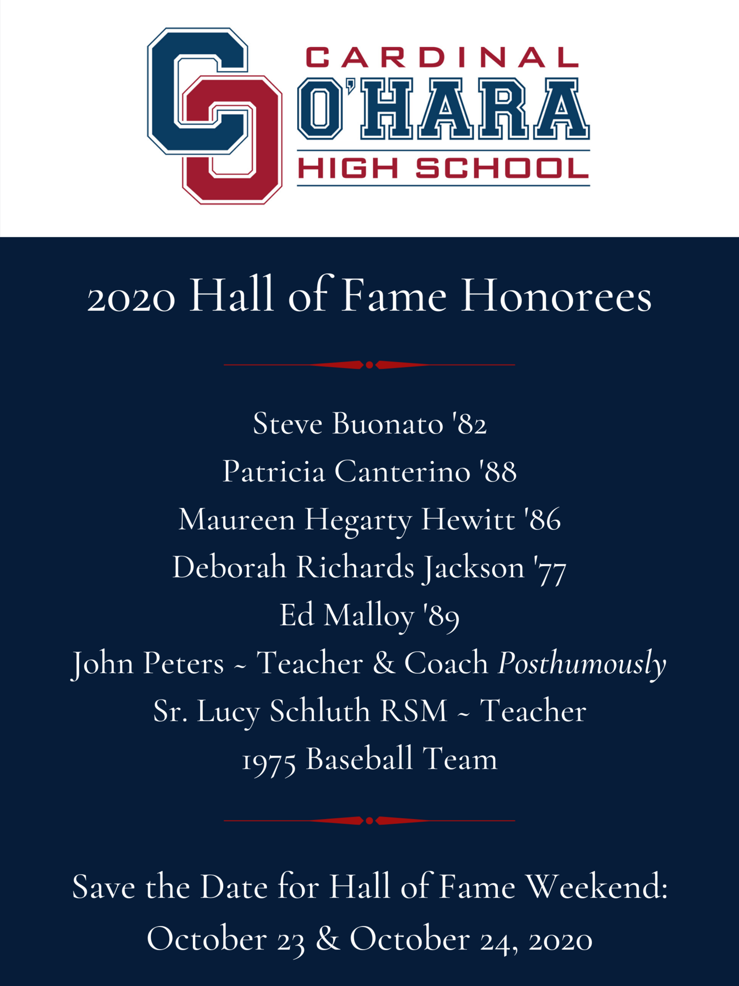 COHS 2020 Hall of Fame