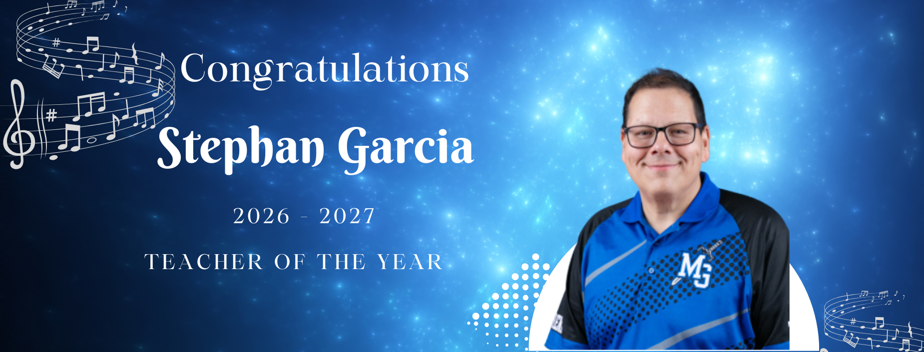 Stephan Garcia teacher of the year for 2026-2027
