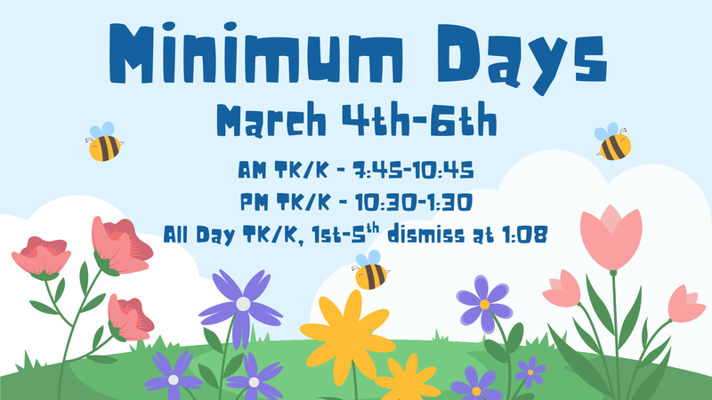 Minimum Days - March 4th-6th