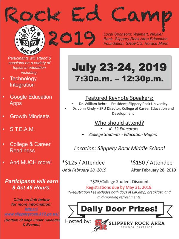 Rock Ed Camp flyer