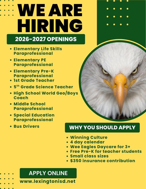 LISD Now Hiring Splash