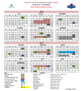 26-27 Wm Finch School Calendar