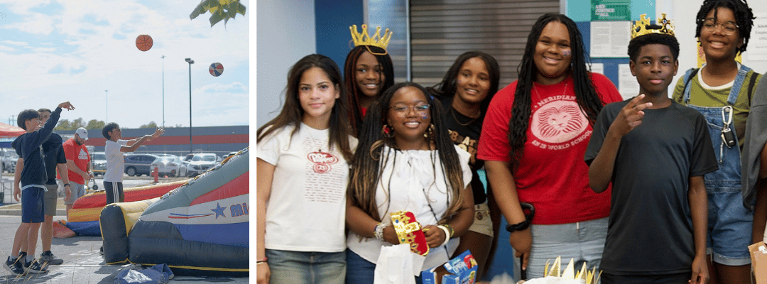HOSA members show off human form, a student gets a Roary face paint design, and seniors make loom bracelets