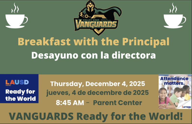 meeting at 9 am with principal