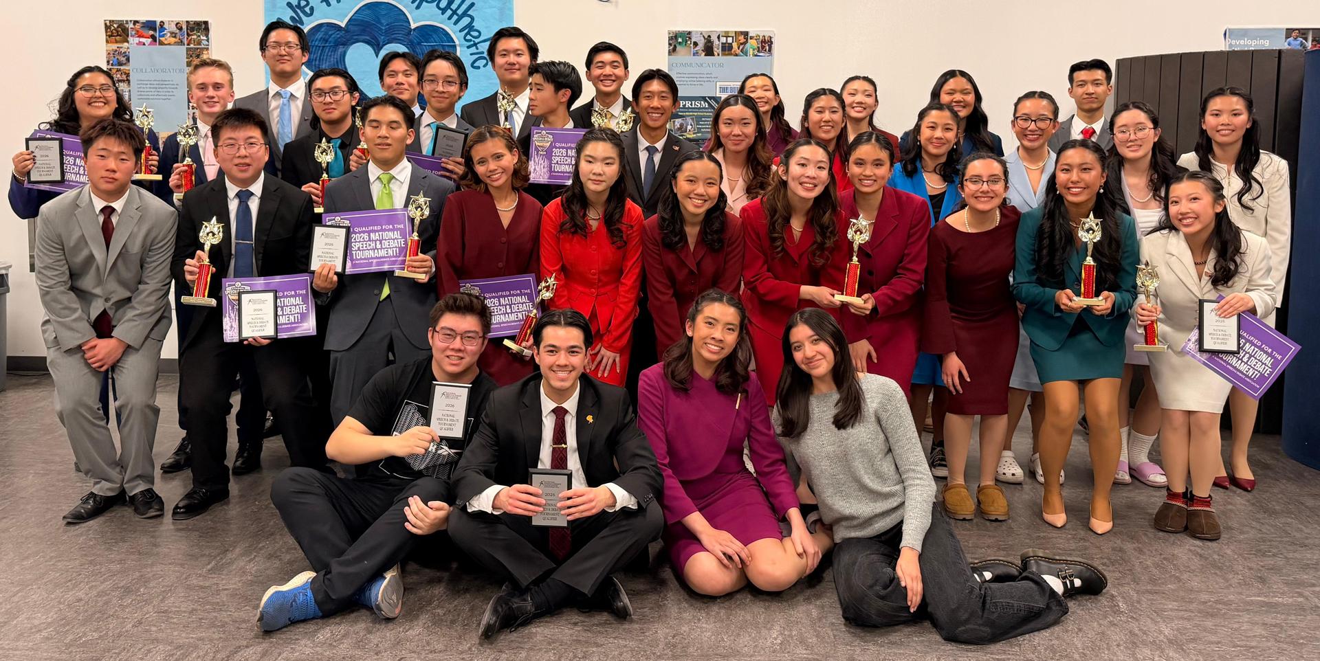 Team photo after awards