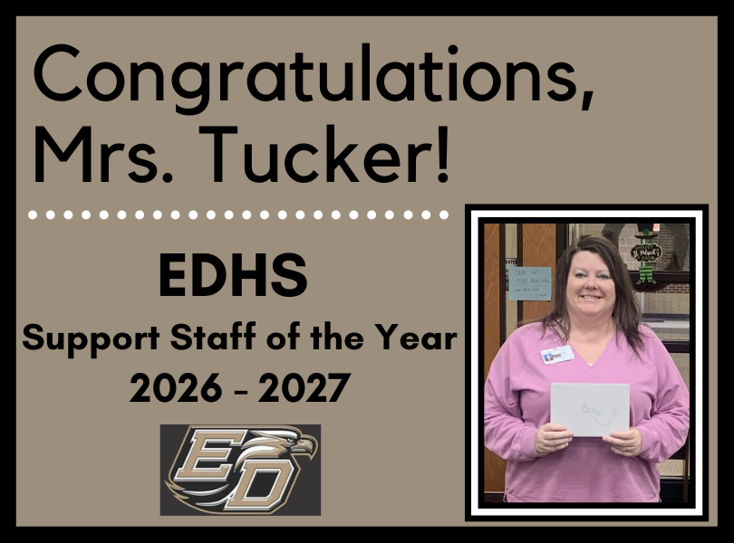 Support Staff of the Year Mrs. Tucker