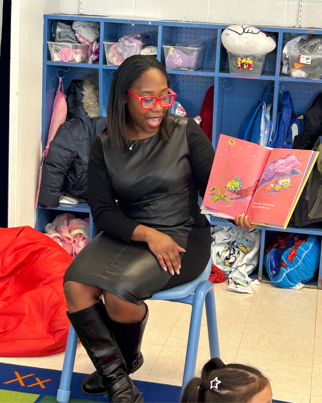 Dr. Chisolm at World Read Aloud Day