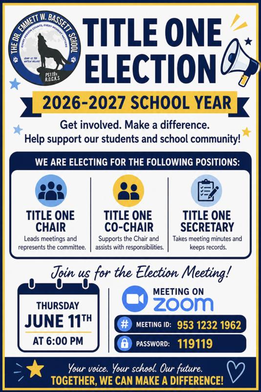 Title One Election Flyer 2026 - 2027 School Year