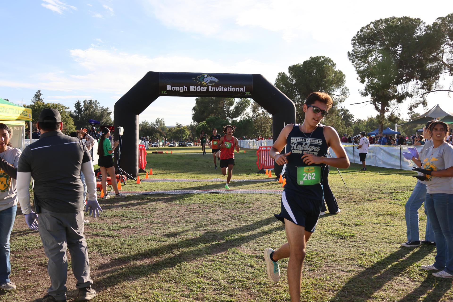 cross country runners in action