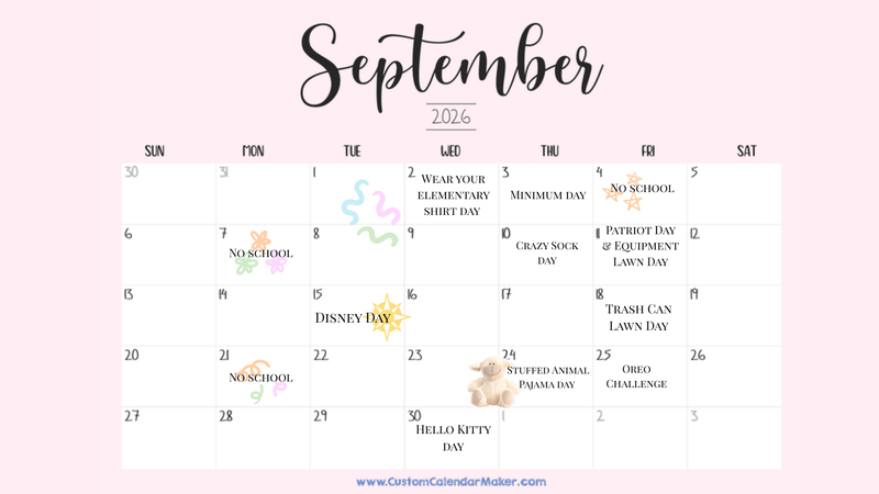 September Leadership Calendar Featured Photo
