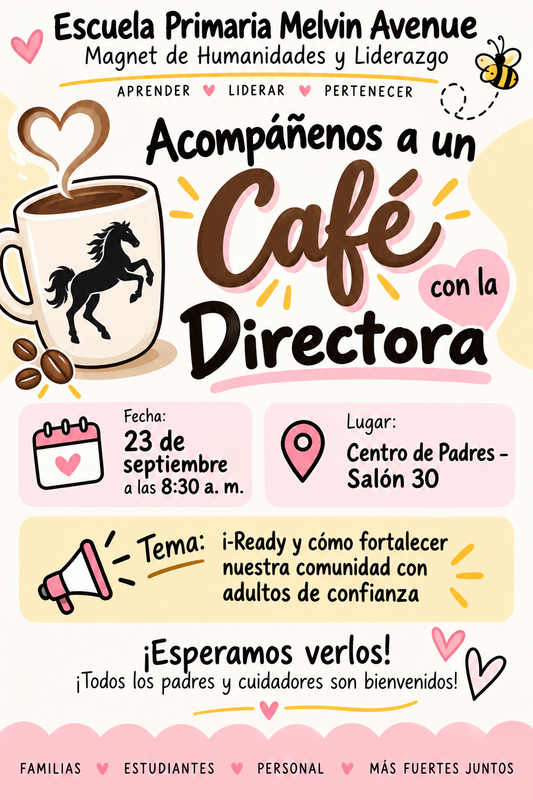 Cafe con la directora Septiembre
