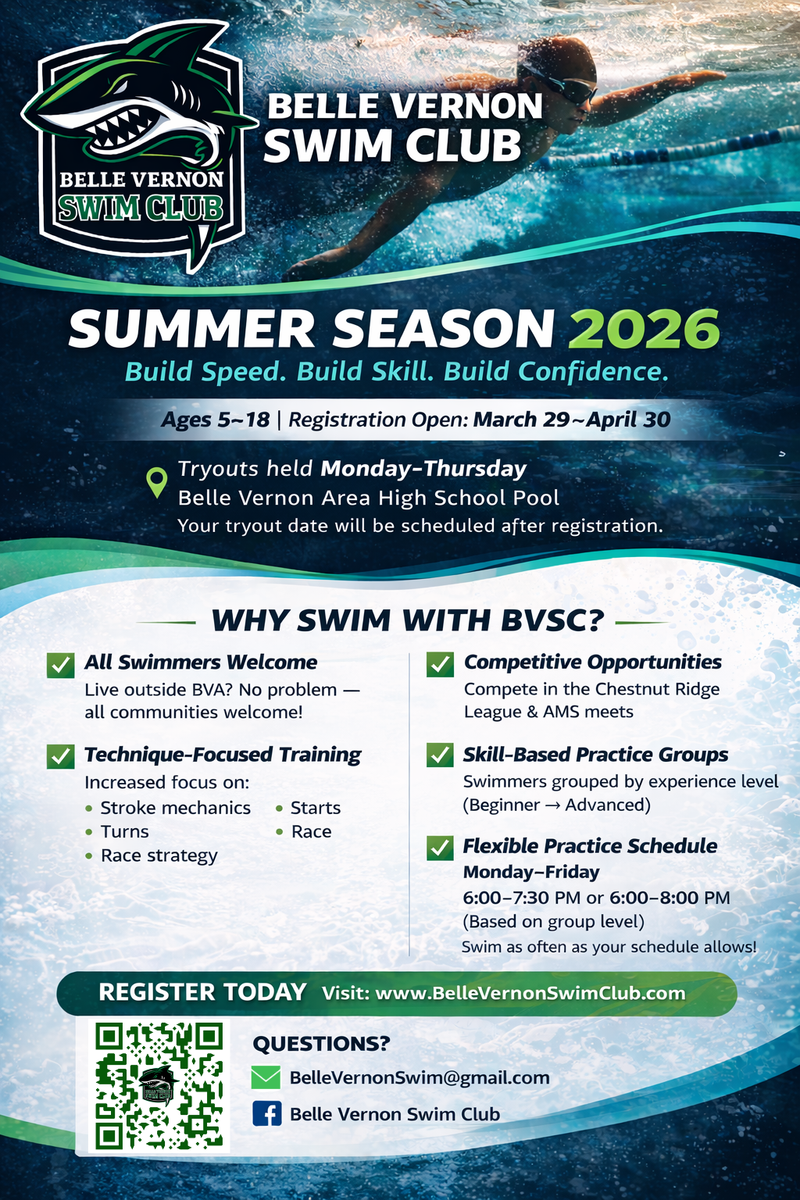 Belle Vernon Swim Club Information Featured Photo