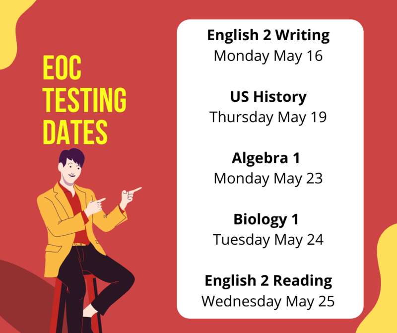 EOC Testing Dates Featured Photo