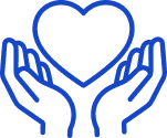 icon of hands holding heart
