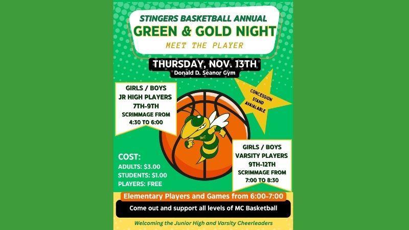 Green & Gold Basketball