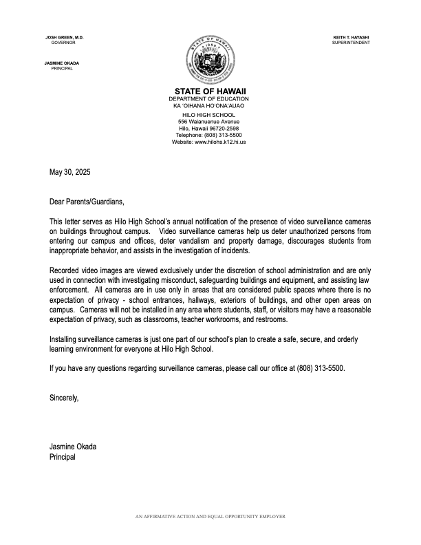 LTP - Surveillance Cameras - Annual - May 30th