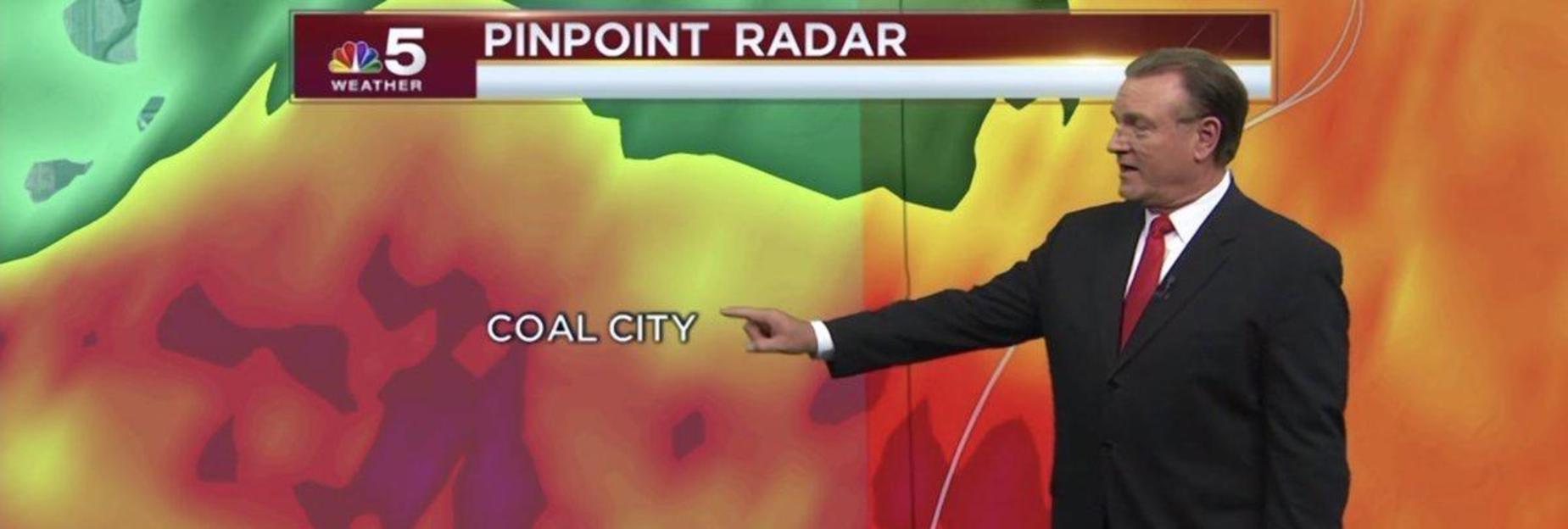 Bryant Miller Pointing at Coal City