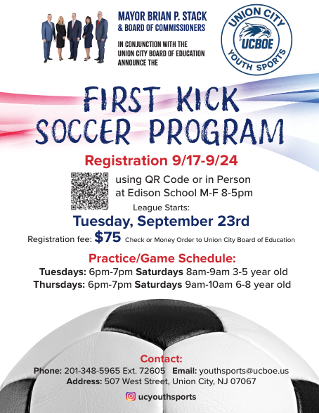 First Kick Soccer Program Flyer