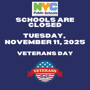 School flyer school closed Tuesday, November 11, 2025