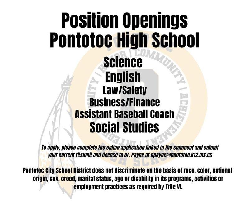 Infographic showing the available positions