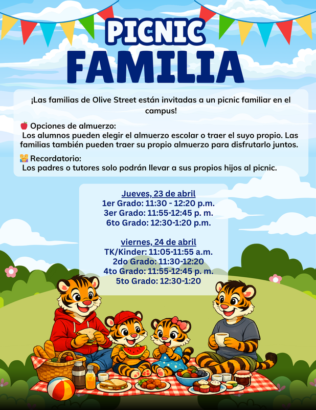 Family Picnic Spanish