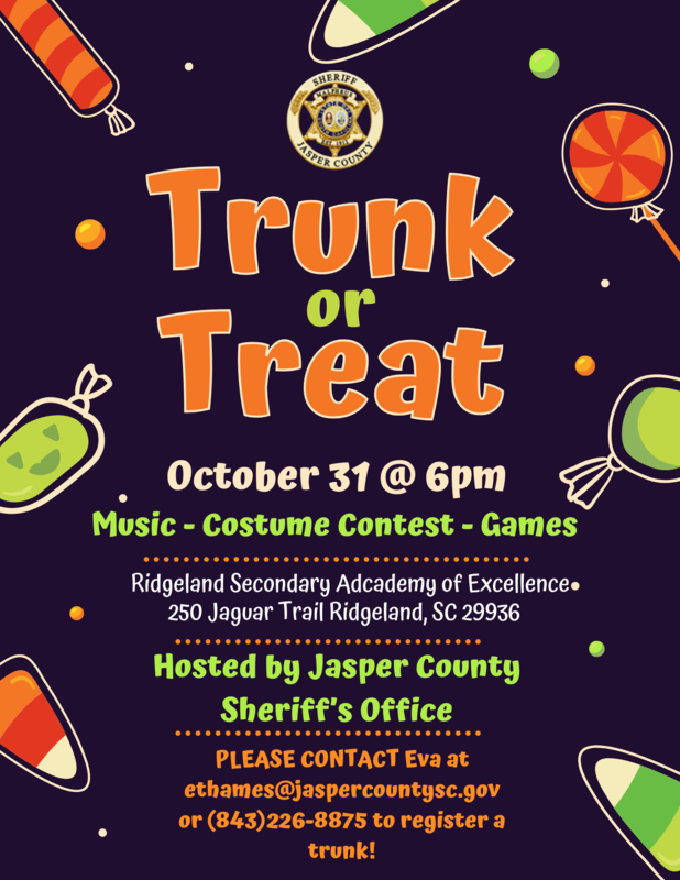 Community News: Jasper County Sheriff's Office Trunk-or-Treat Featured Photo