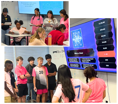 Students share a poem about Socrates and play "Who Wants to be a Millionaire"