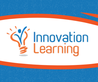 Innovation Learning logo with orange and blue background