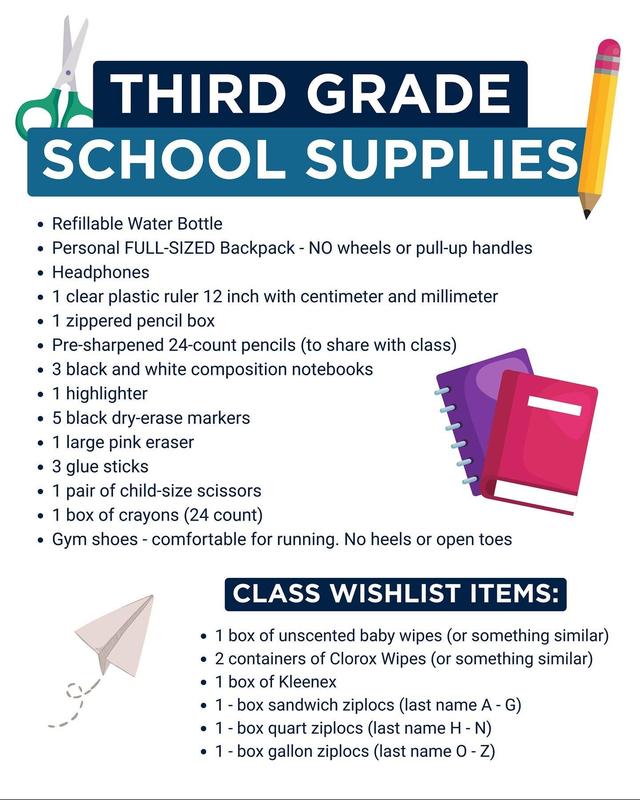 Third Grade List