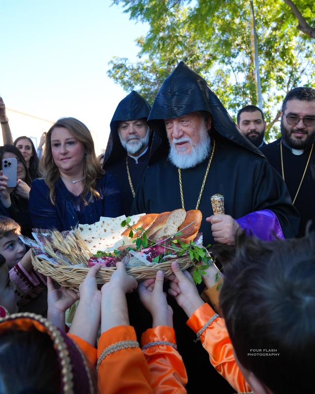 Catholicos Aram I Visits Tavlian Preschool and Kindergarten, Blesses New Property Featured Photo