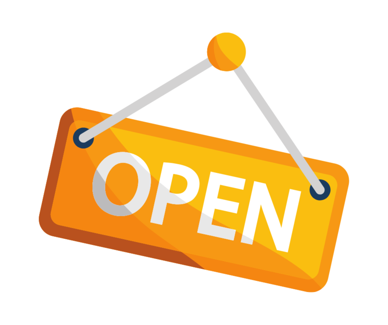 open house sign with yellow background